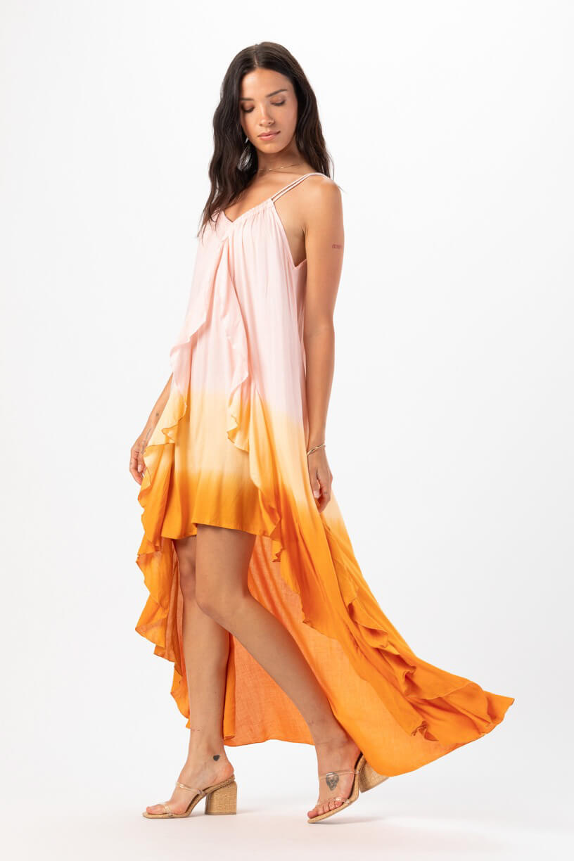 Tiare Hawaii love letters maxi dress in dawn ombre