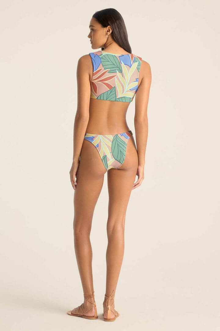 Vitamin A cassia crop top in retro jungle