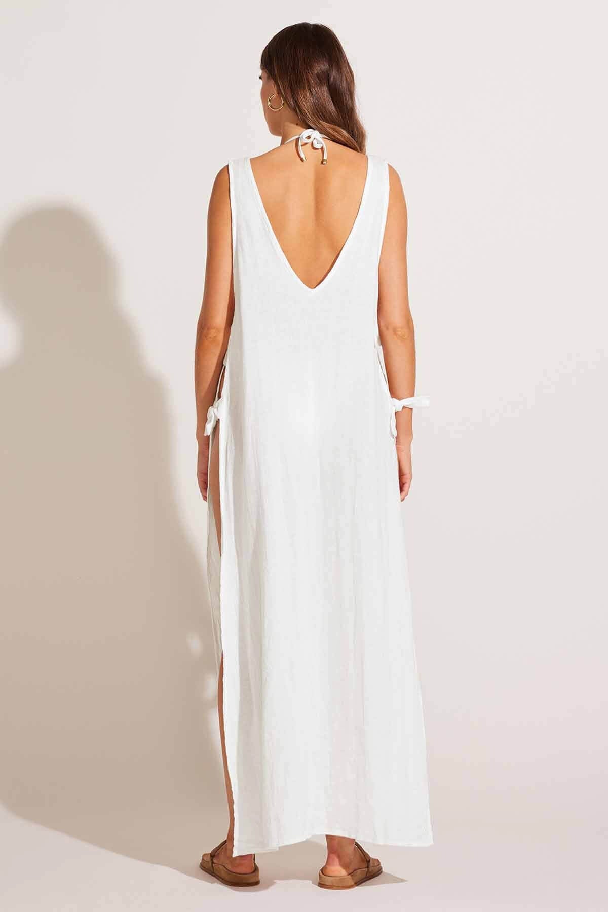 Vitamin A riviera dress in white