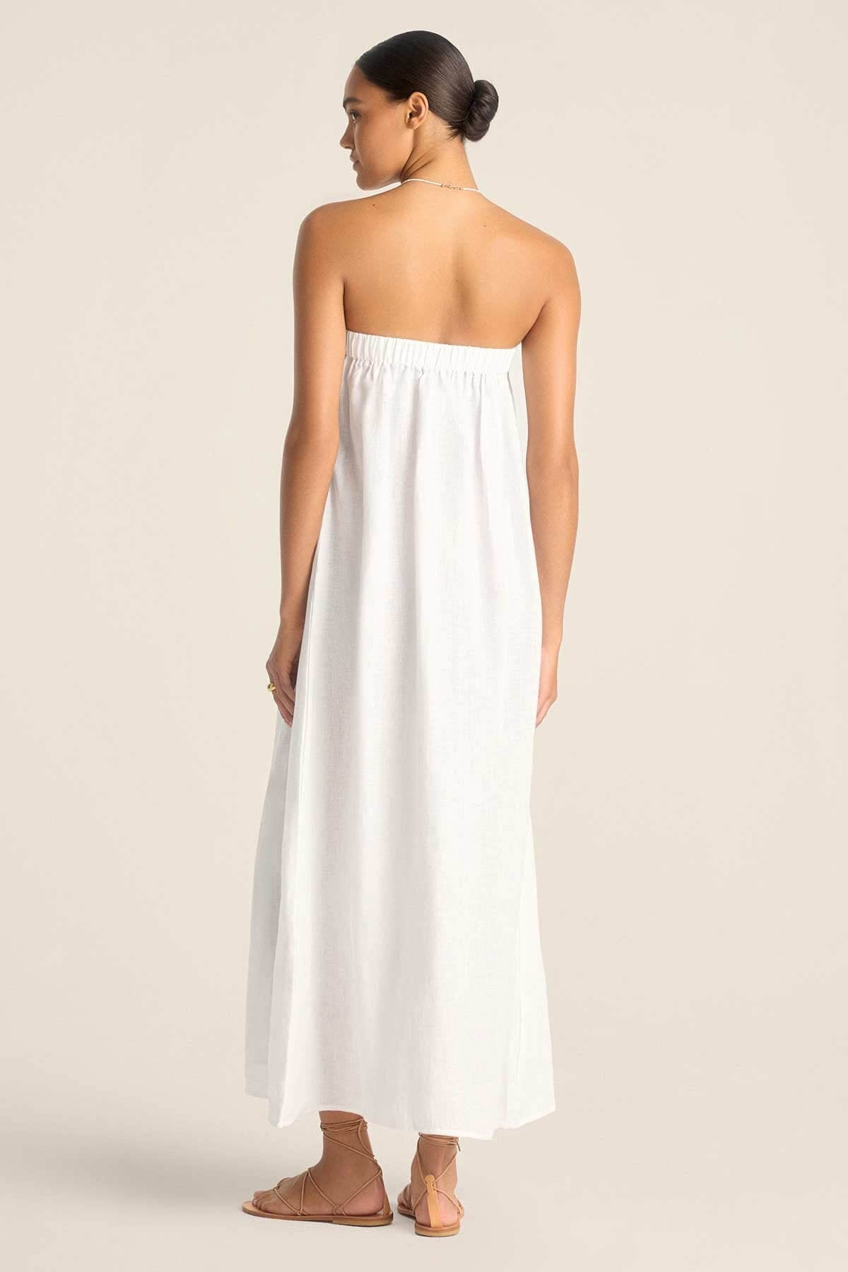 Vitamin A soleil dress in white