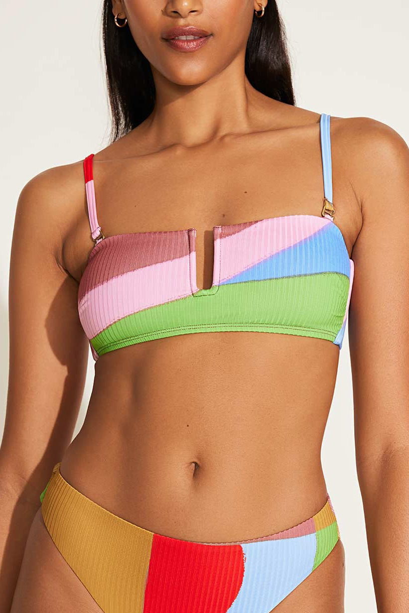 Vitamin A ursula bandeau top in abstract