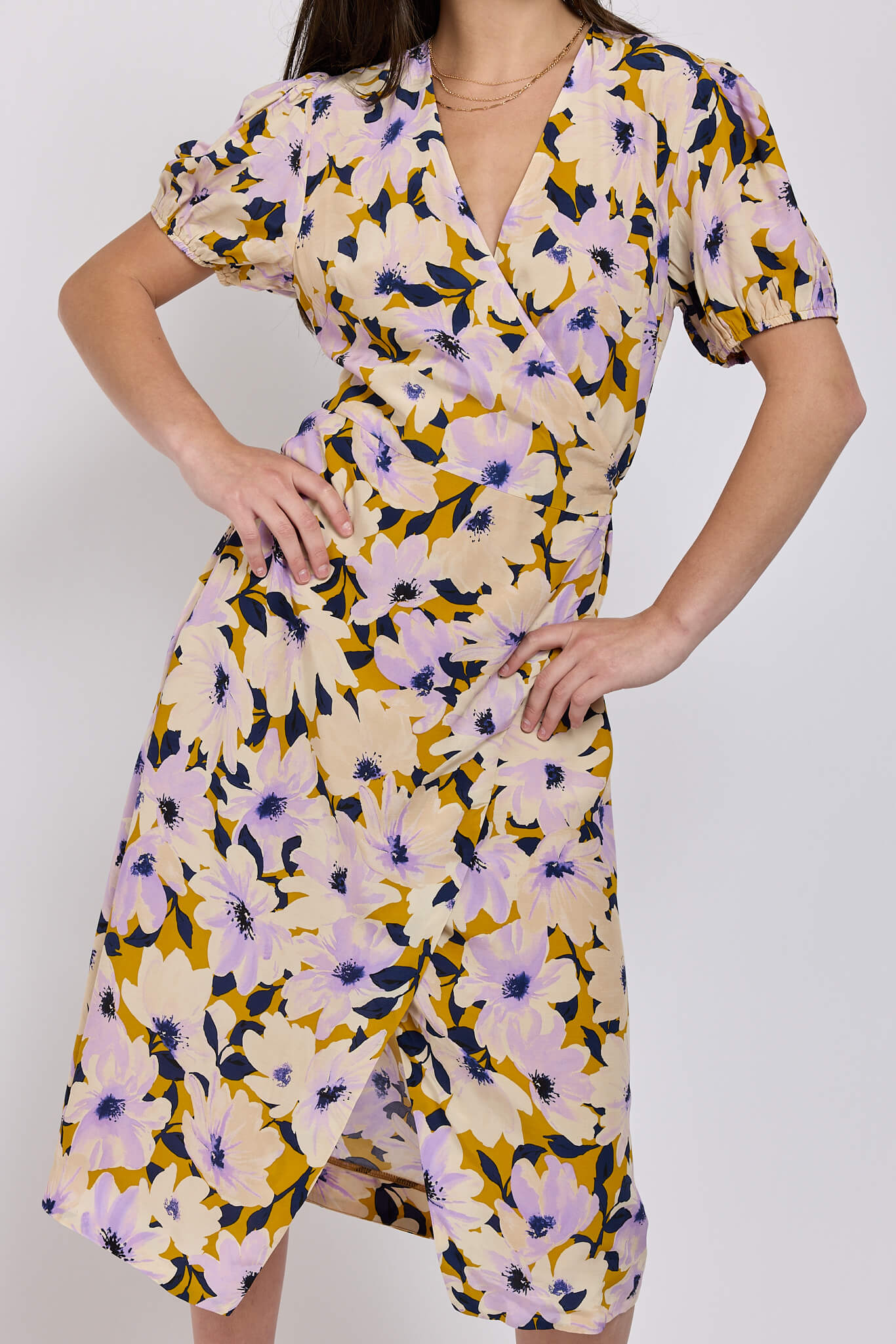 Womens floral print spring dress