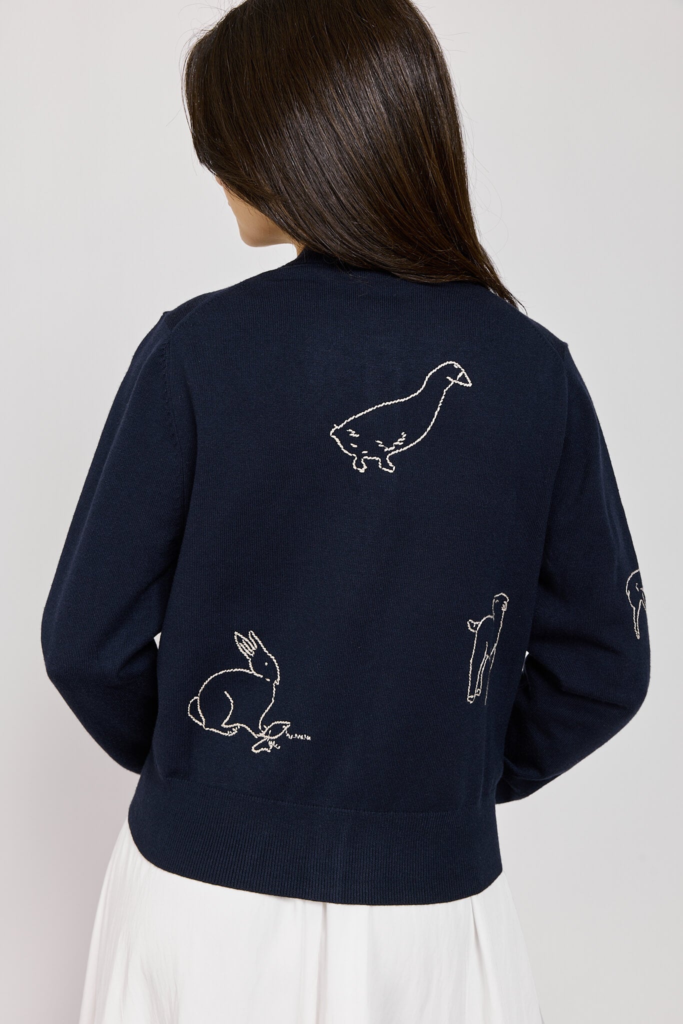Womens embroidered cardi