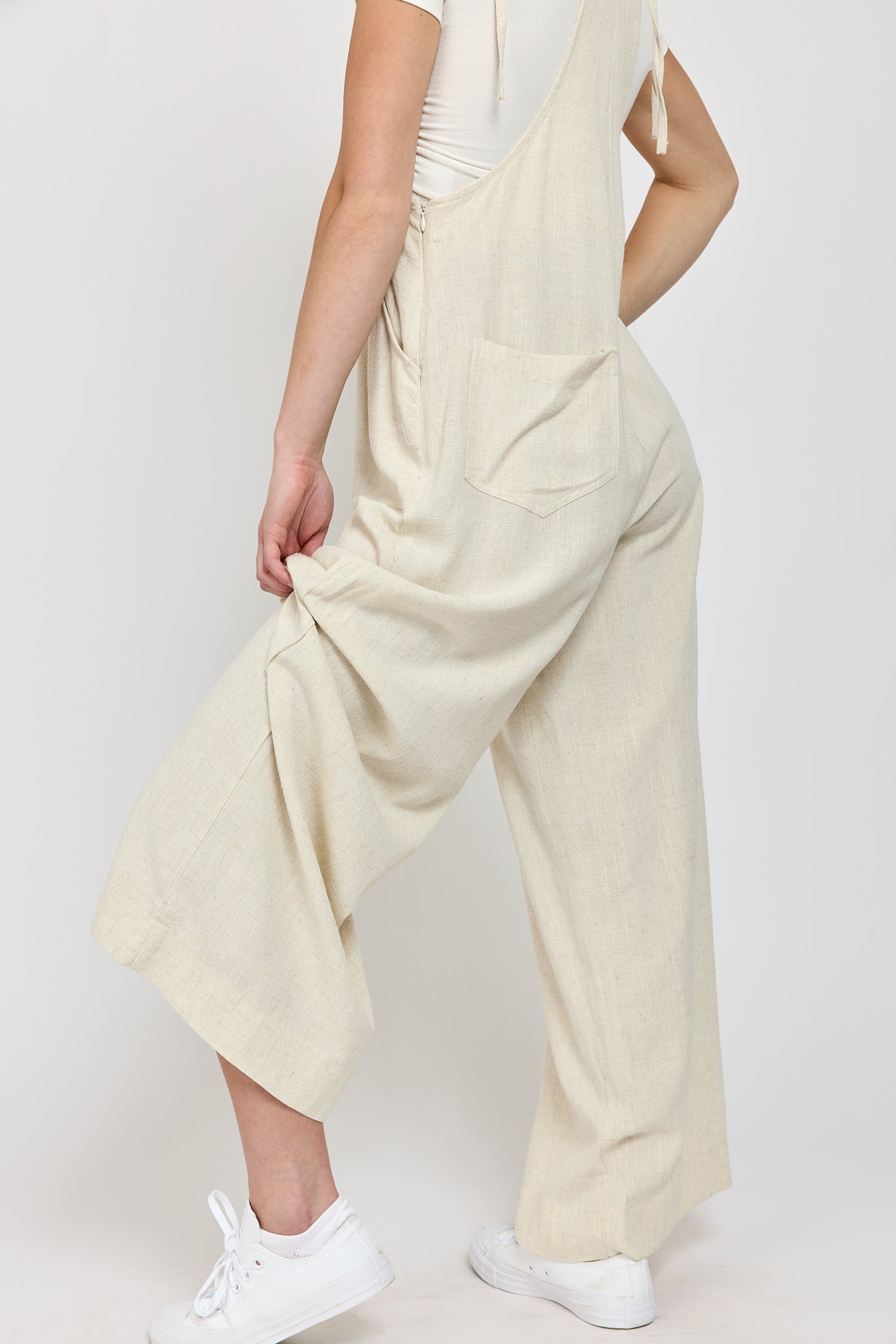 Womens jumpsuit with back pocket
