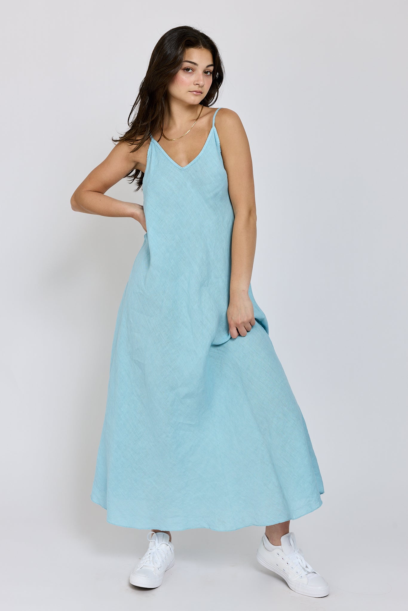Womens slipdress in blue