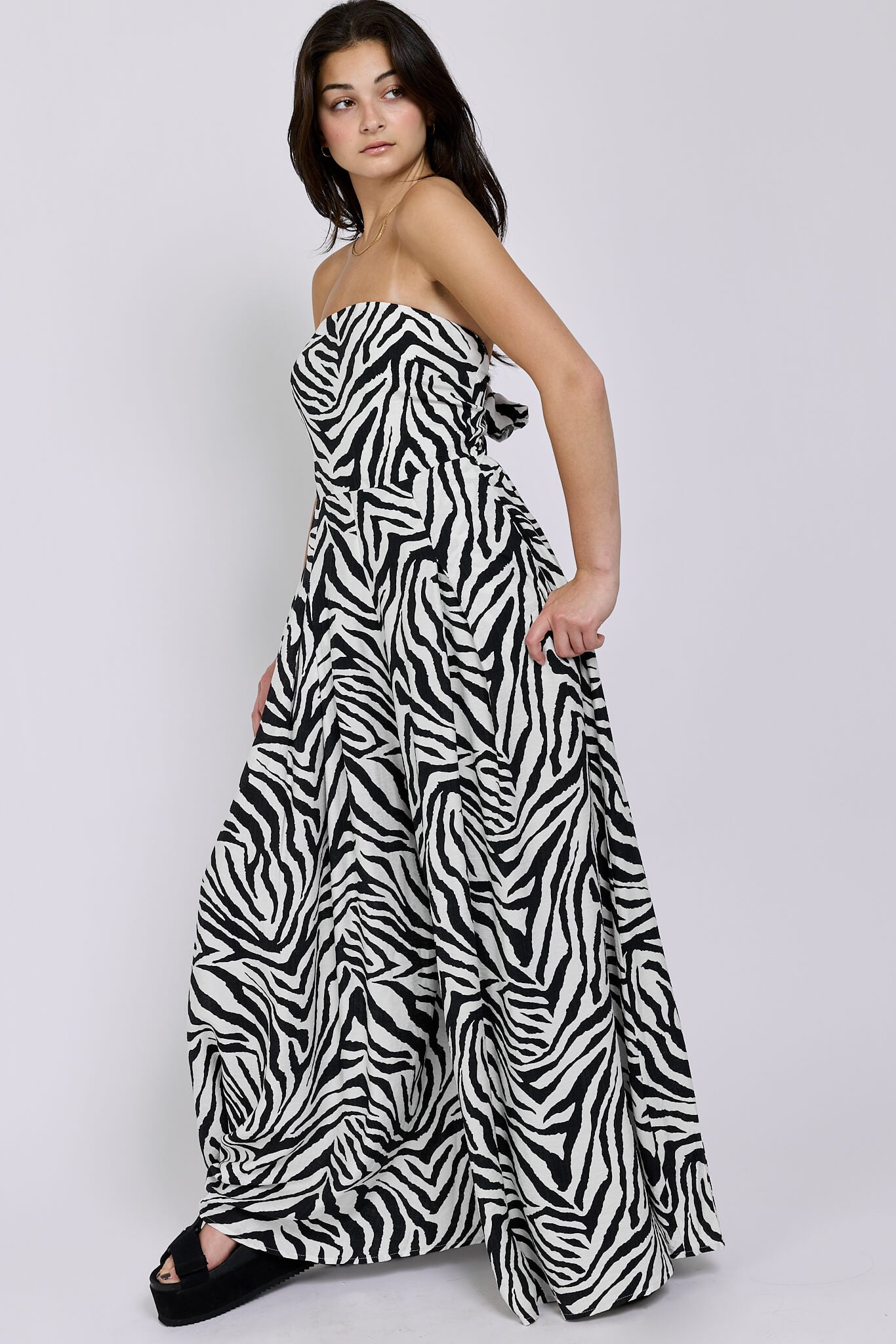 Womens printed wide leg jumpsuit