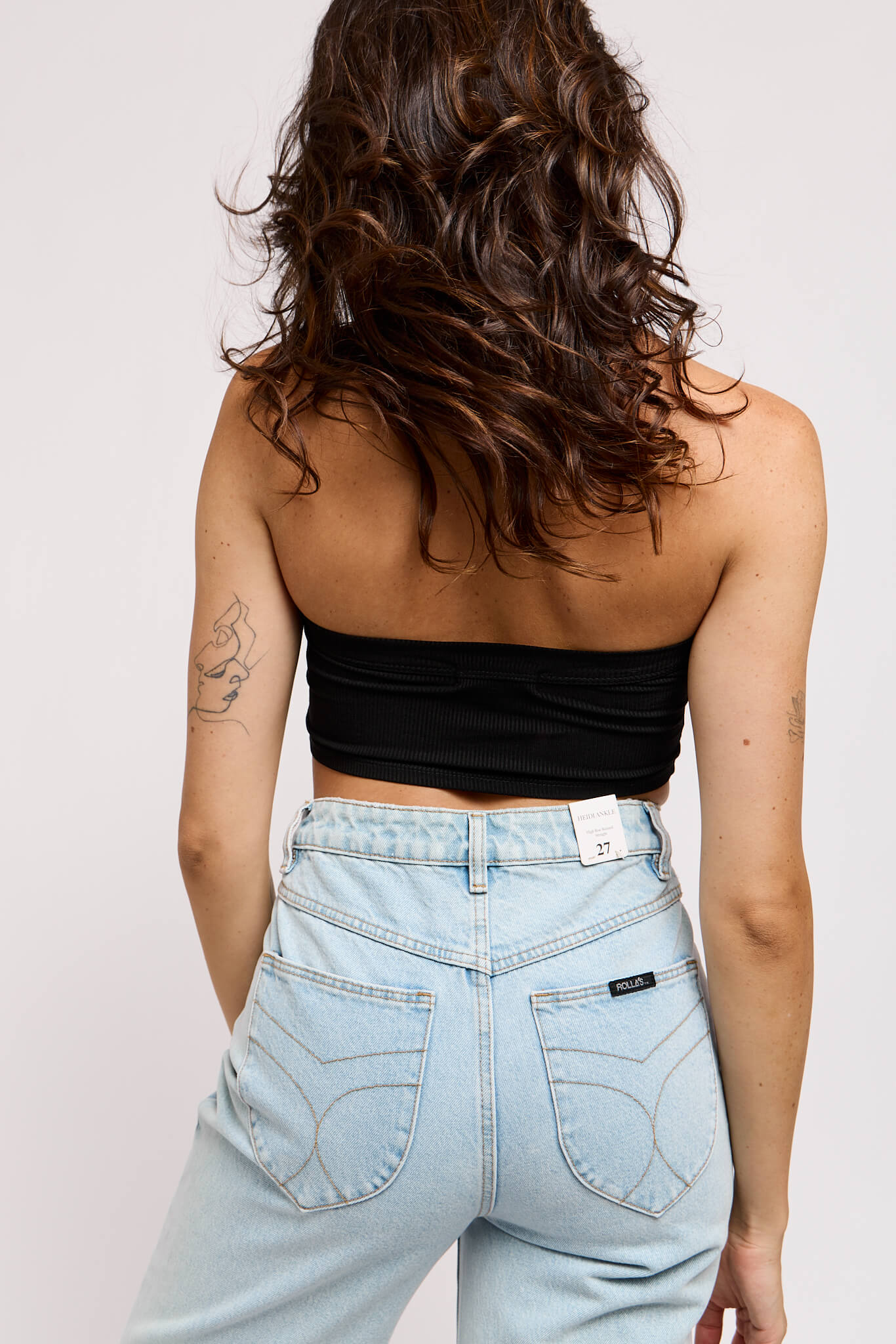 womens backless halter cropped tank