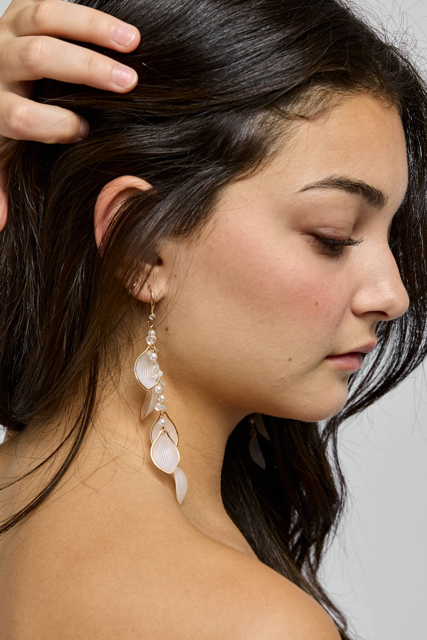 Womens sparkle drop earrings