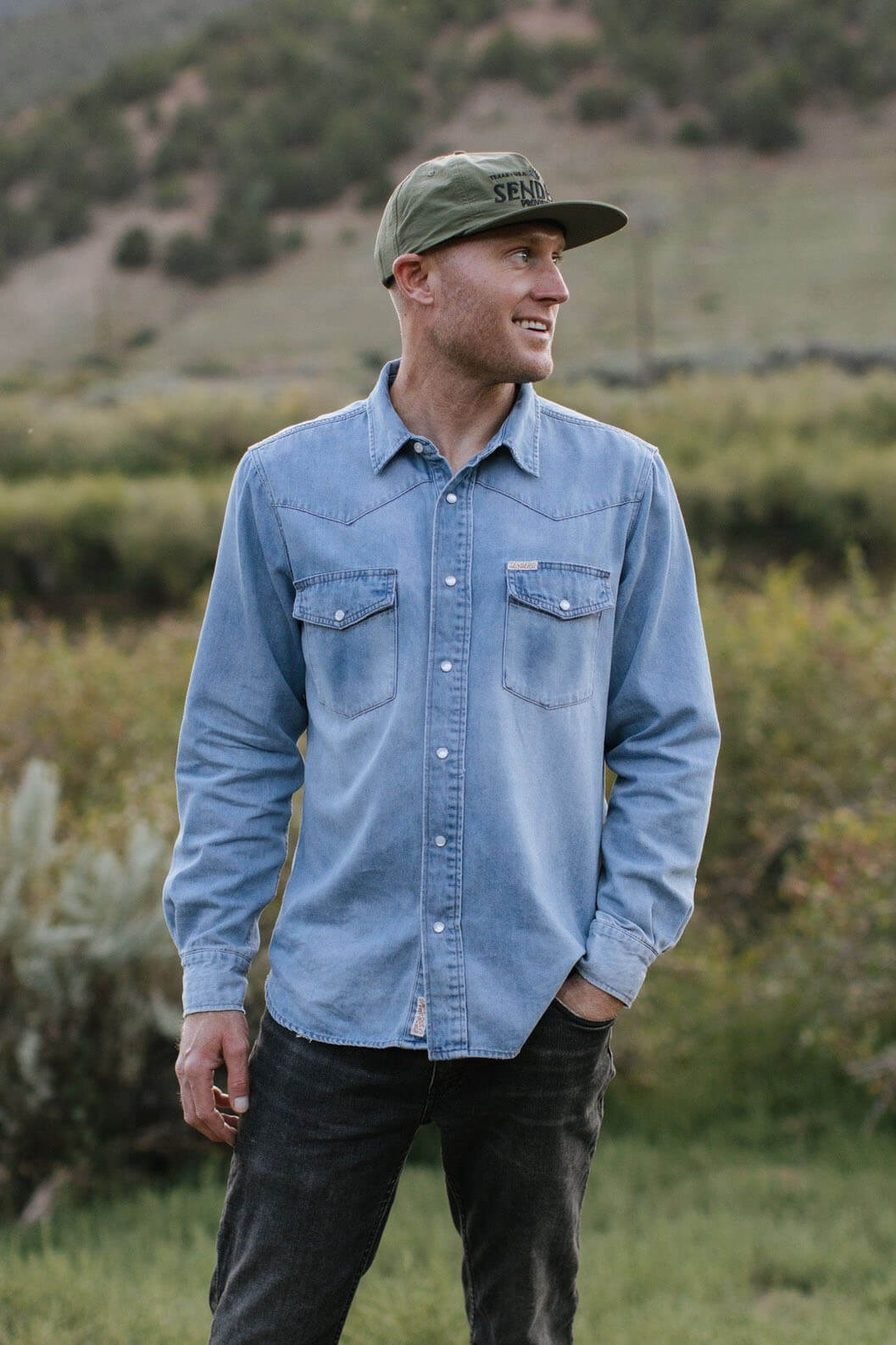 sendero wyatt denim shirt
