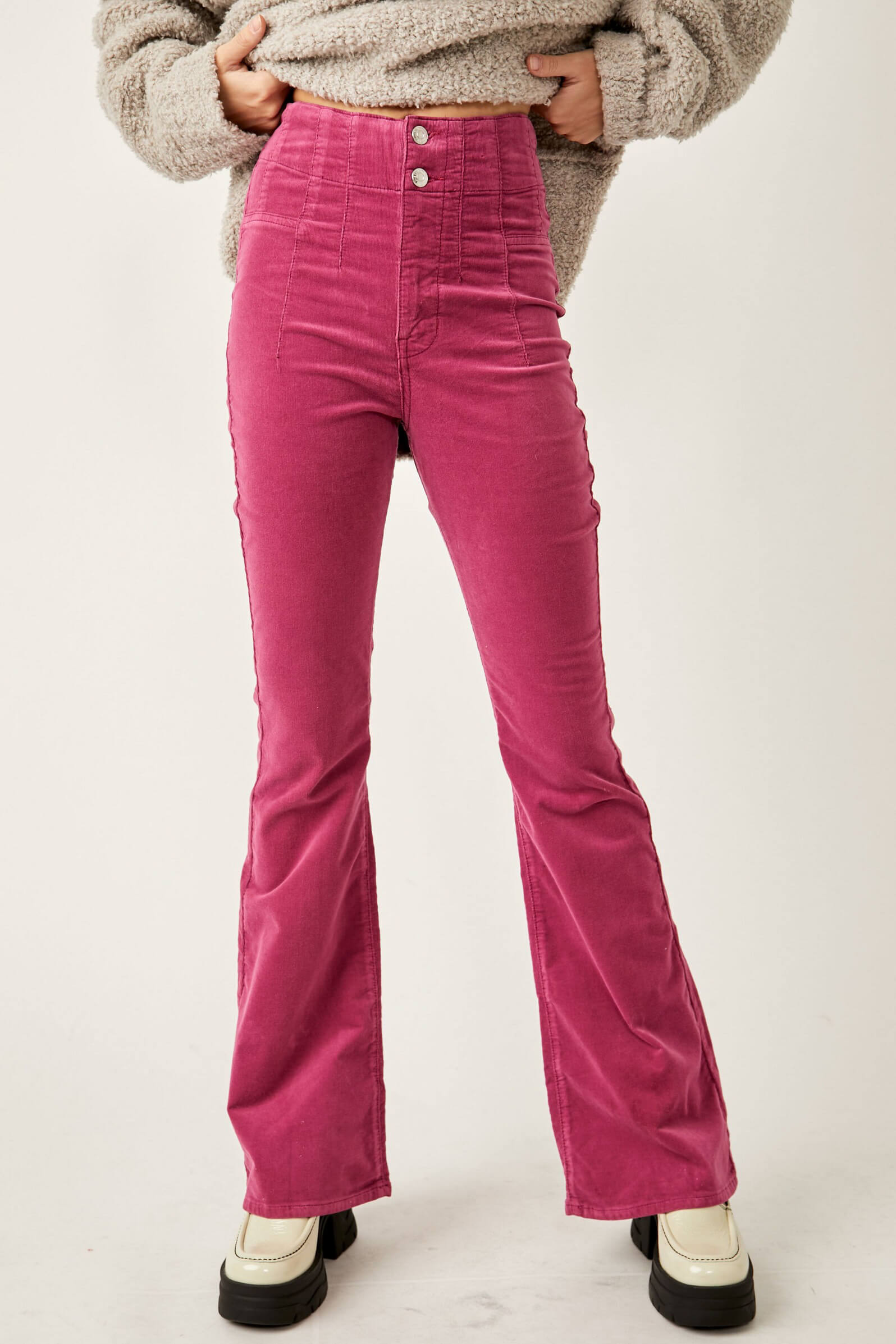 pink cord flares