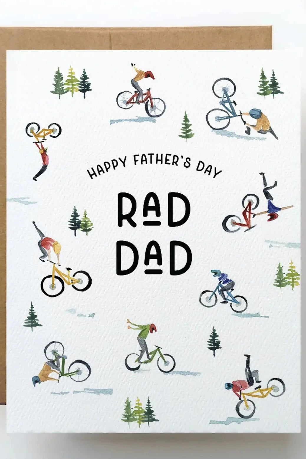Watercolor Wednesday happy fathers day rad dad card