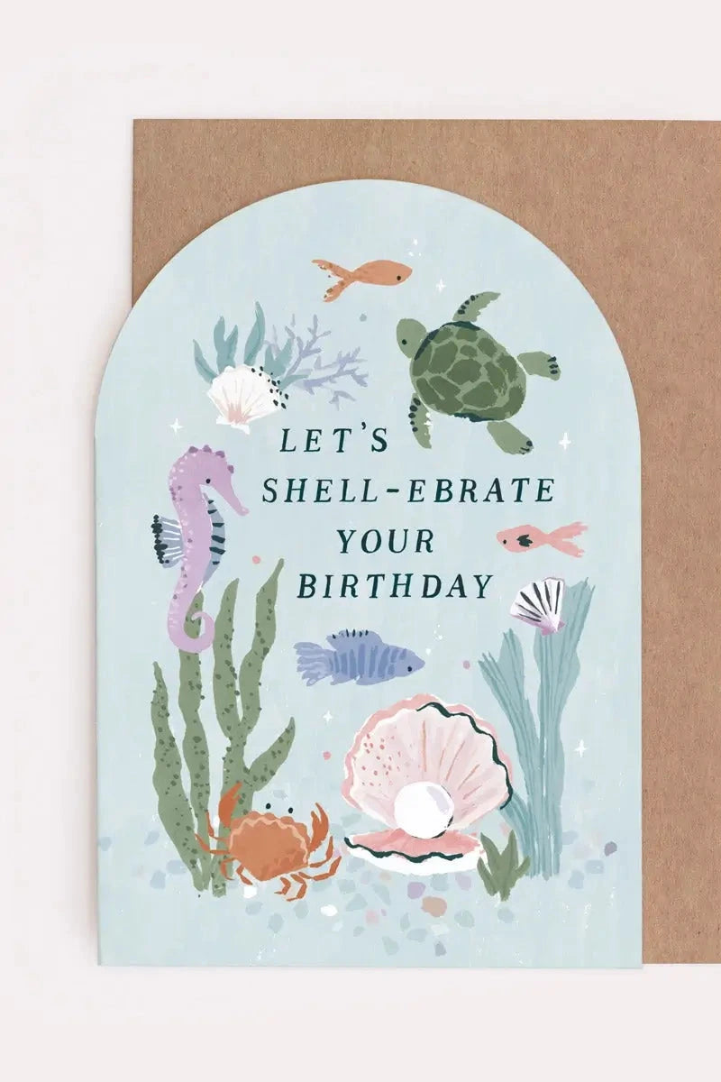 Sister Paper Co. under the sea birthday card