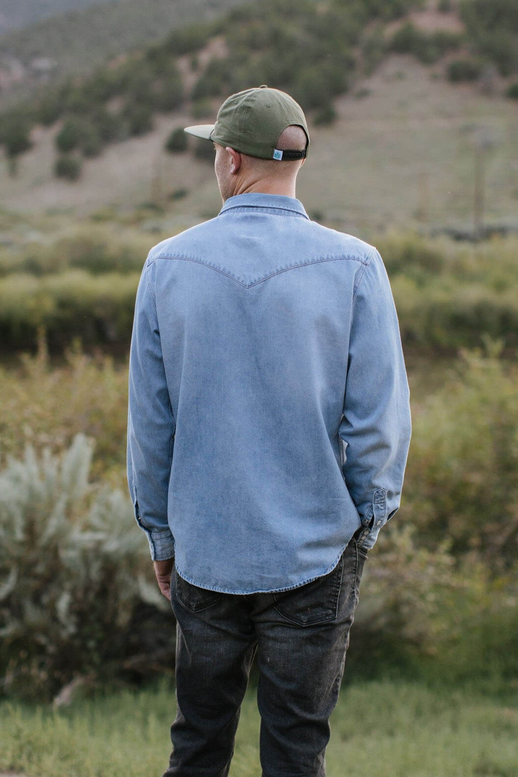 vintage denim button up