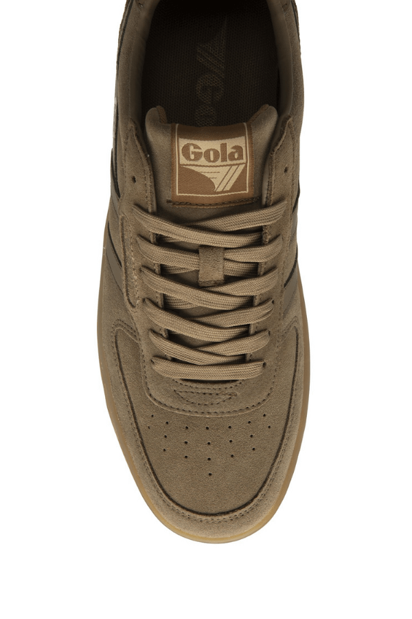 Gola mens hawk shoe in suede and gum sole