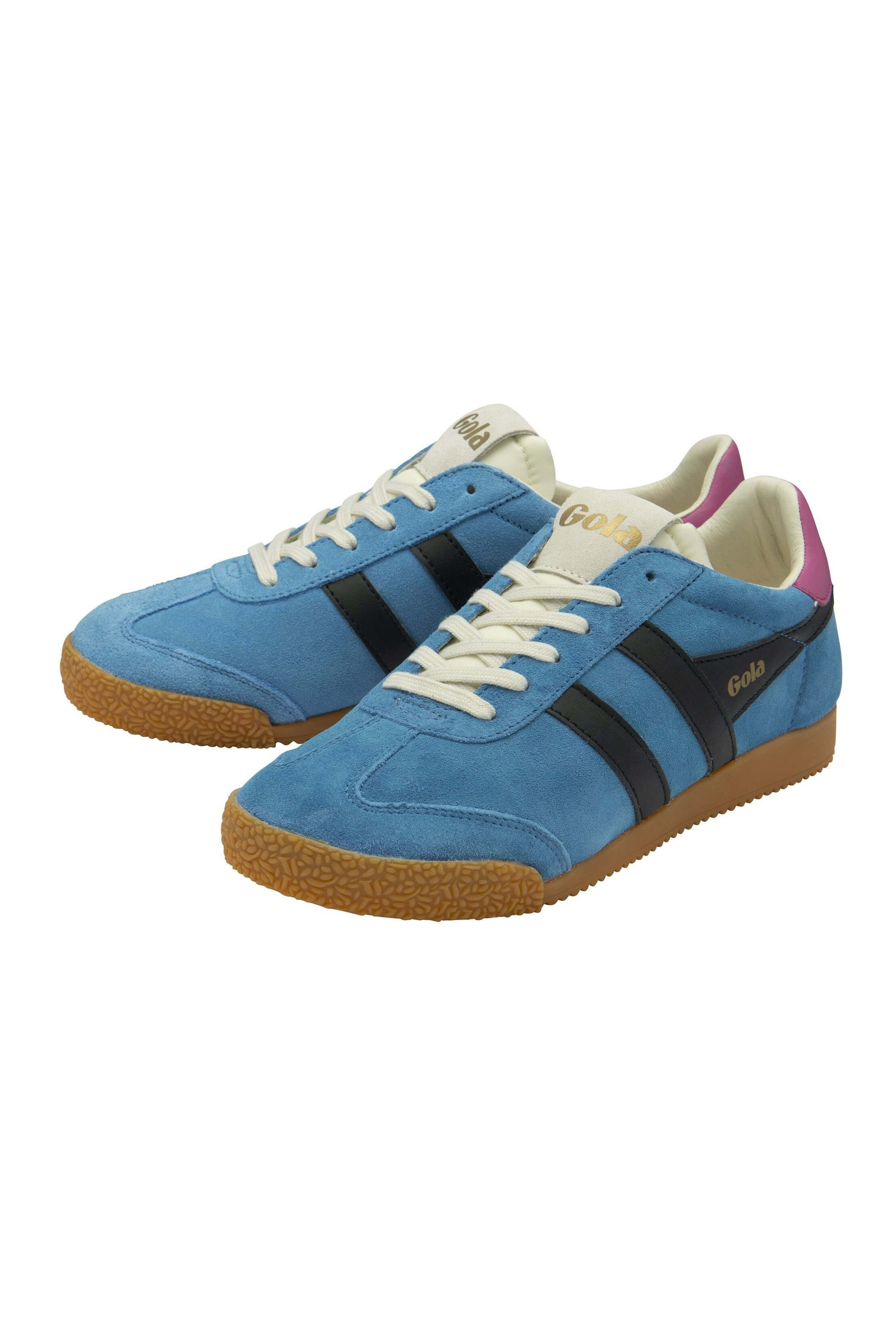 Gola elan sneaker in santorini black and fushcia