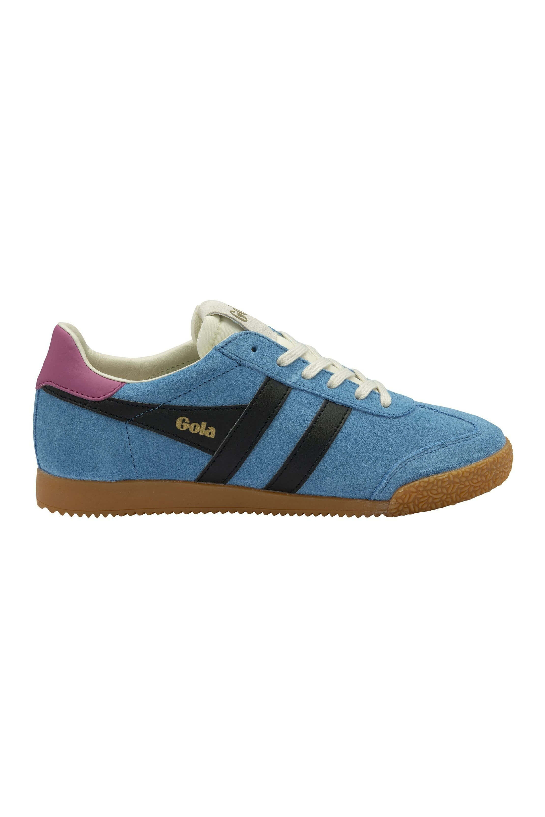 Gola elan sneaker in santorini black and fushcia