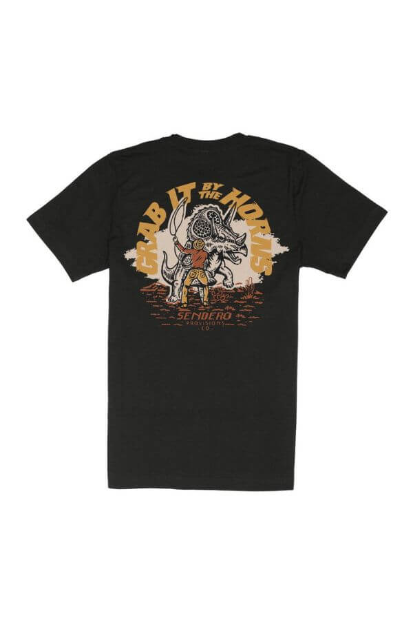 Sendero Triceratops tee in black