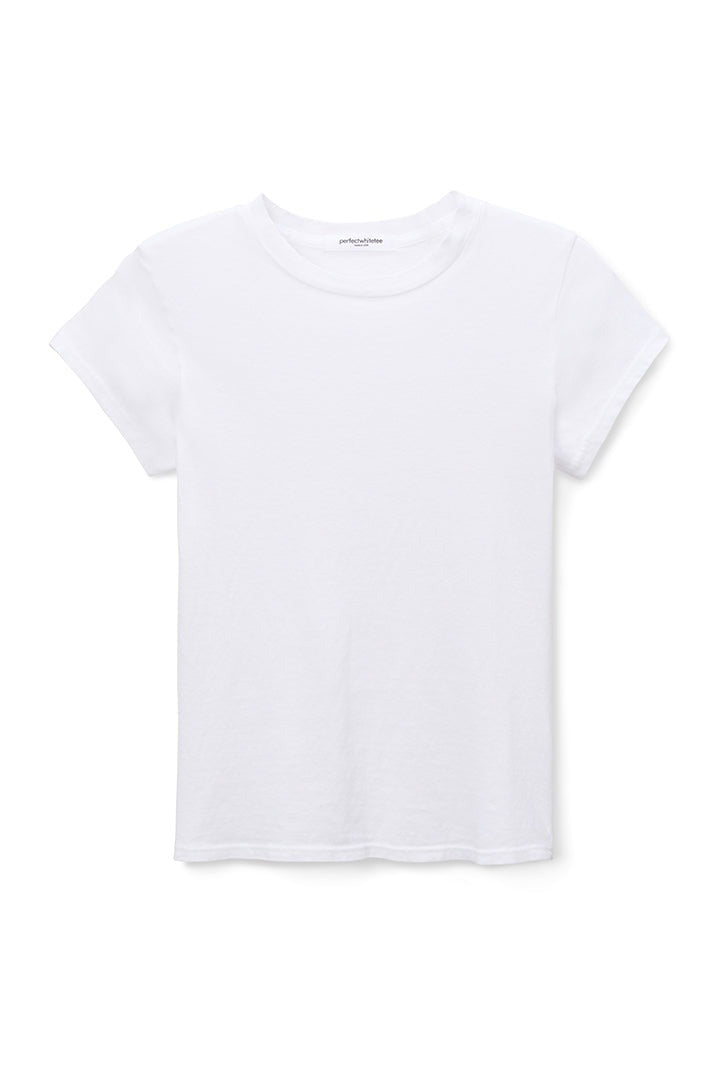 white cotton baby tee