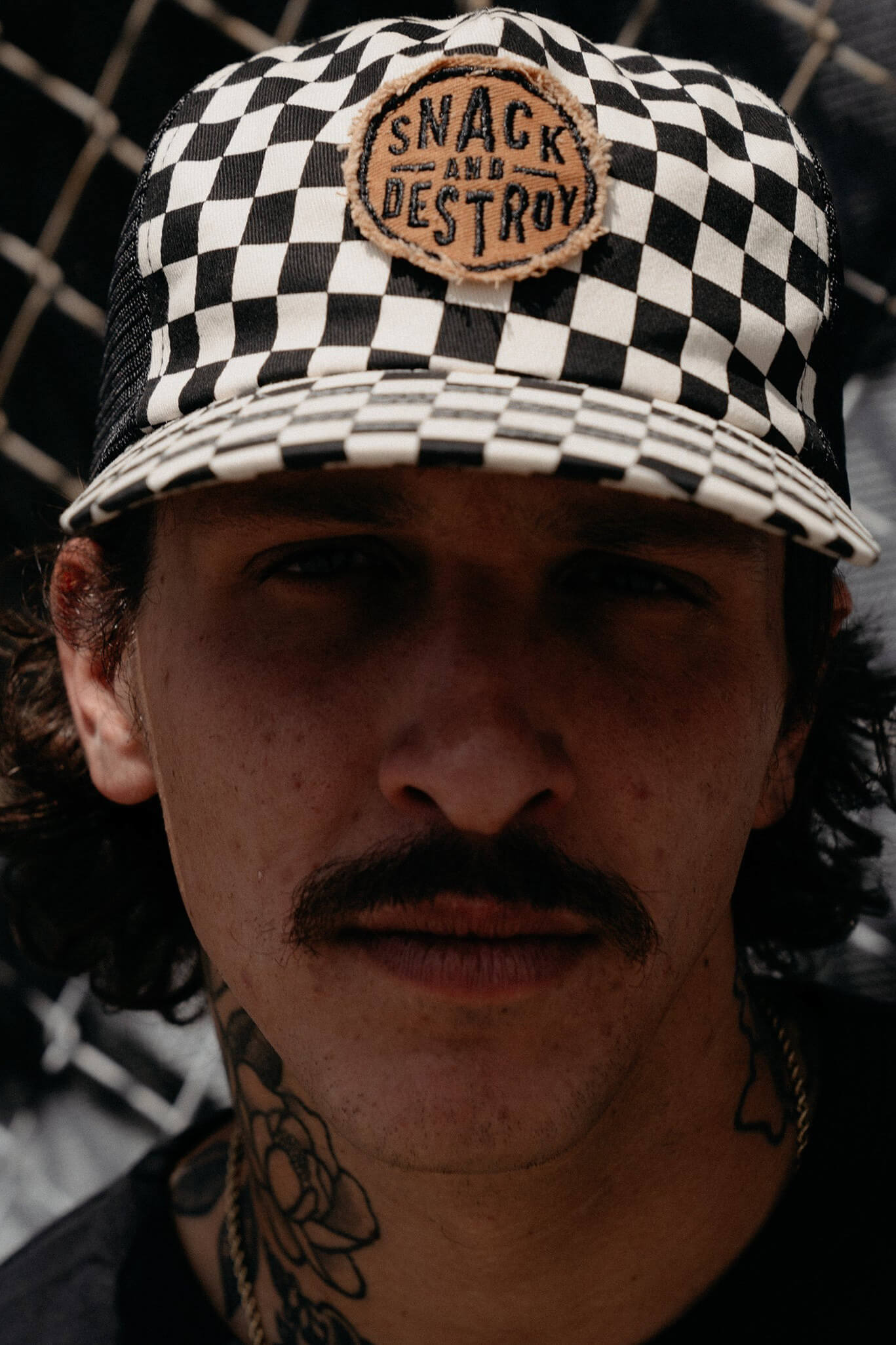 snack and destroy trucker hat pyknic