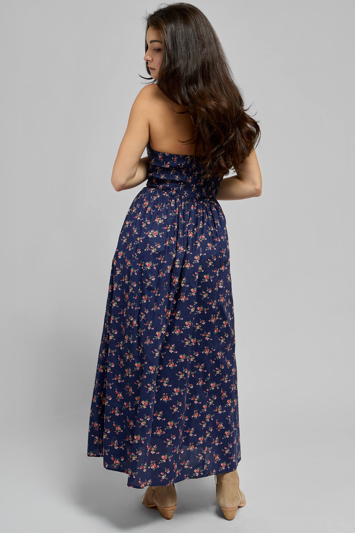 Womens stretchy bodice midi dress