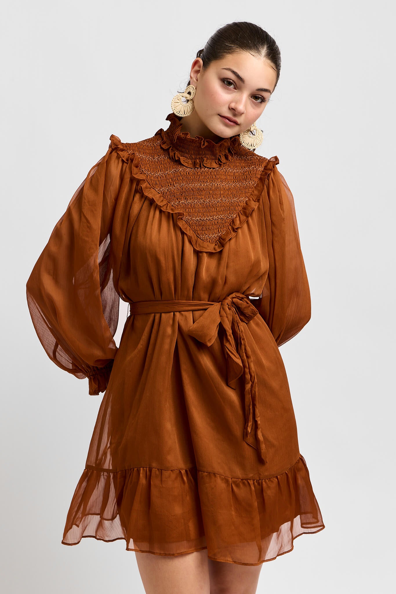 Womens rust colored dress