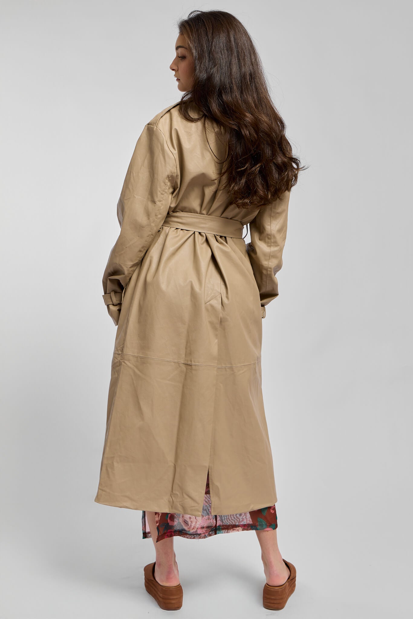 Womens trench coat with waist coat