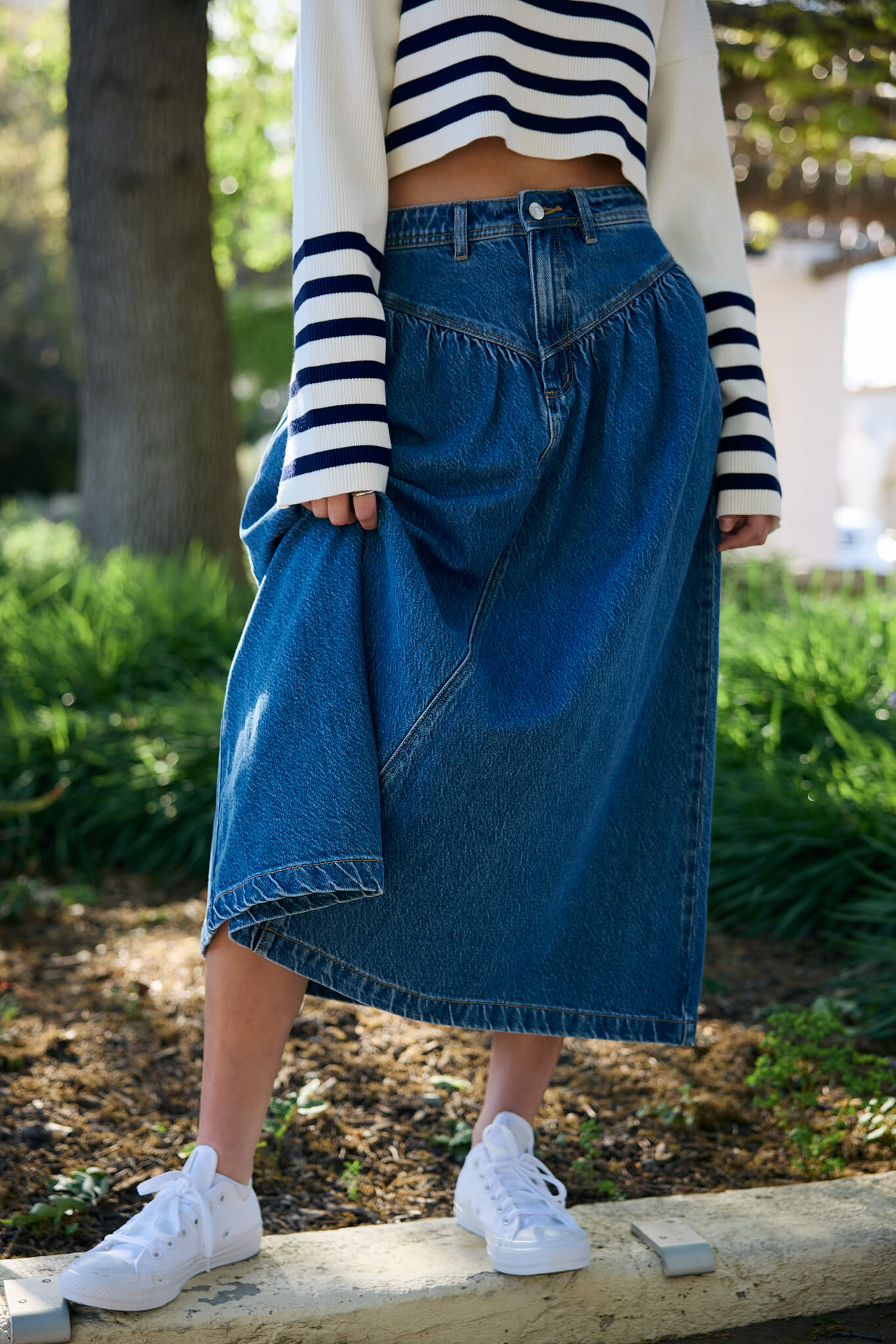 Womens denim skirt