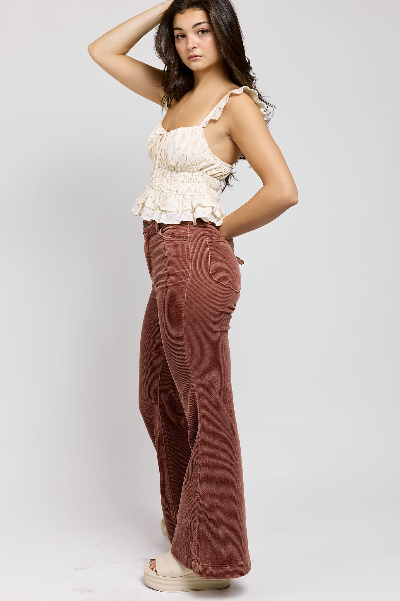 Rolla's Jeans Eastcoast Flare in rosewood cord