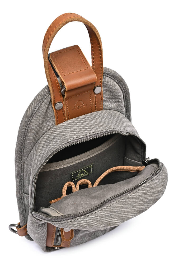 TSD Mens Agave Canvas Unisex Sling Bag