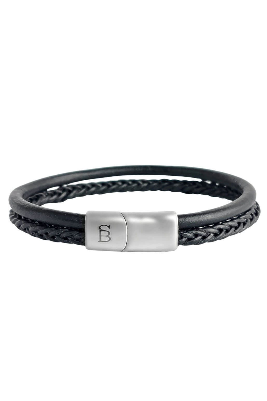 steel & barnett silver denby leather bracelet. Formal Men's leather bracelet. Steel & Barnett men’s jewelry. Steel & Barnett bracelets for men. Steel & Barnett men’s bracelets. Steel & Barnett leather bracelets. Steel & Barnett stone bracelet. Steel & Barnett Gold Luke Landon Leather Bracelet. Steel & Barnett Silver Derby Leather Bracelet. Steel & Barnett Stones Colourful Bracelet. Steel & Barnett Silver Riley Leather Bracelet. Elegant men’s jewelry. Simple men’s jewelry. Well made men’s jewelry.