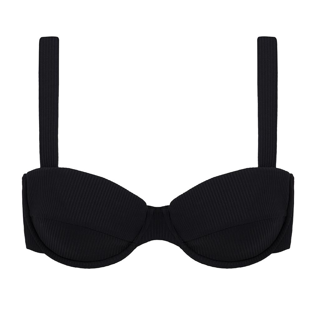 Black Rib Bustier - Kariella