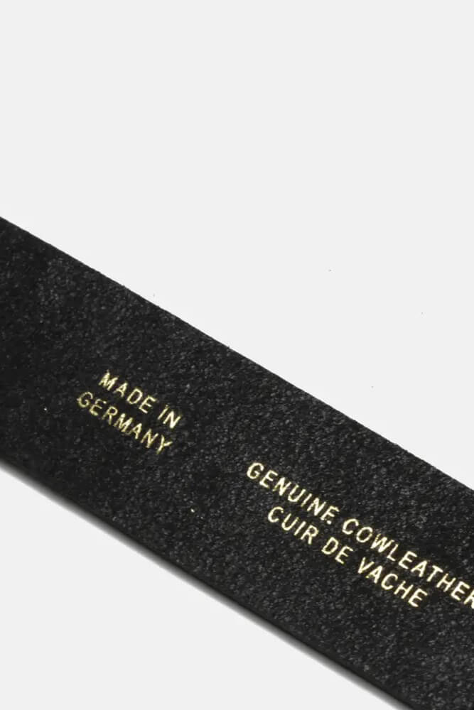 Steel Buckle Leather Belt - Kariella