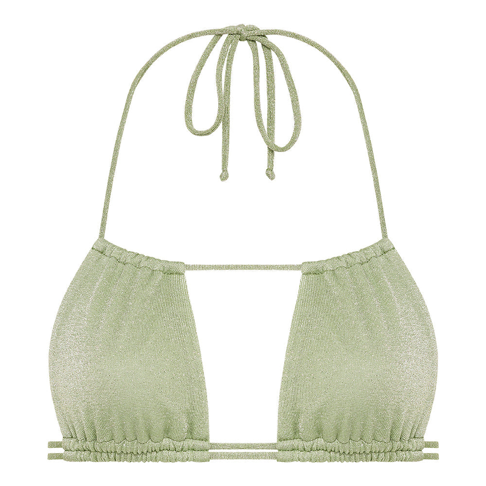 jade sparkle tie bikini top