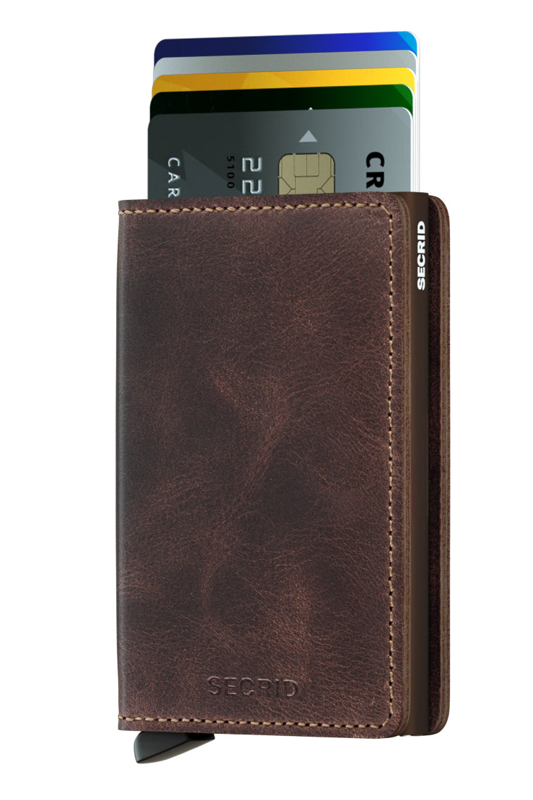 secrid vintage chocolate slimwallet