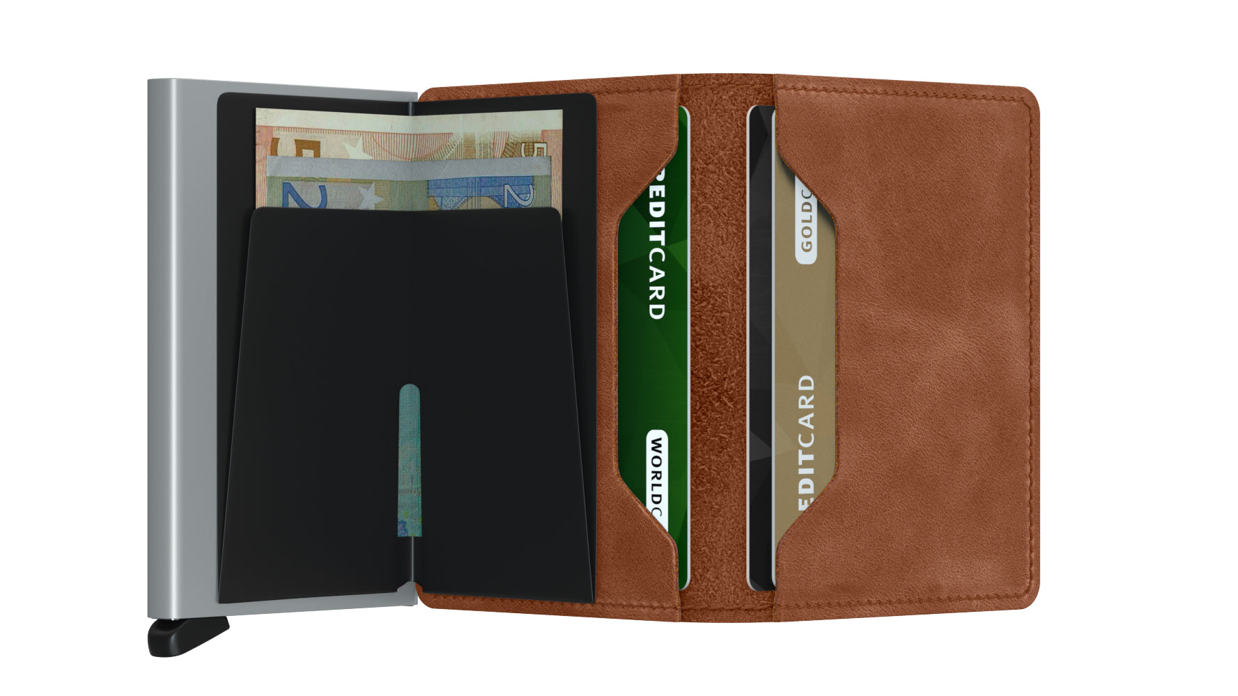 brown leather wallet
