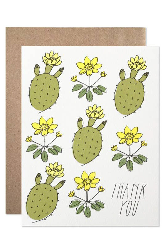 Thank You Cactus Card - Kariella