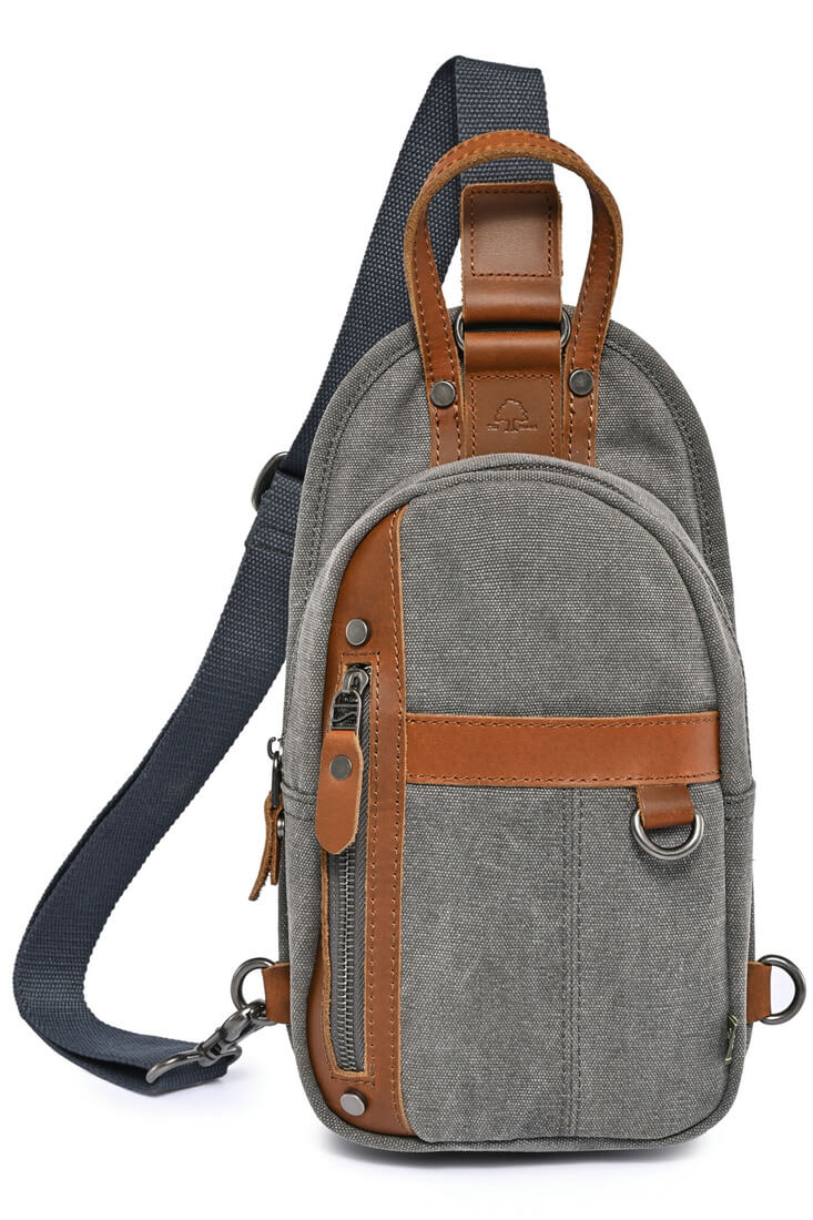 TSD Mens Agave Canvas Unisex Sling Bag