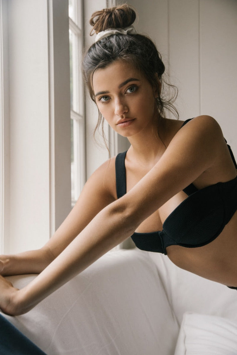Black Rib Bustier - Kariella