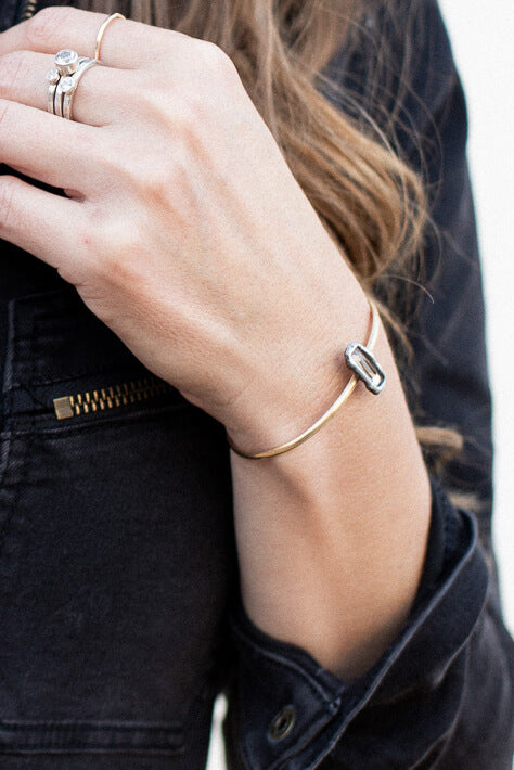 Crystal Stackable Cuff - Kariella
