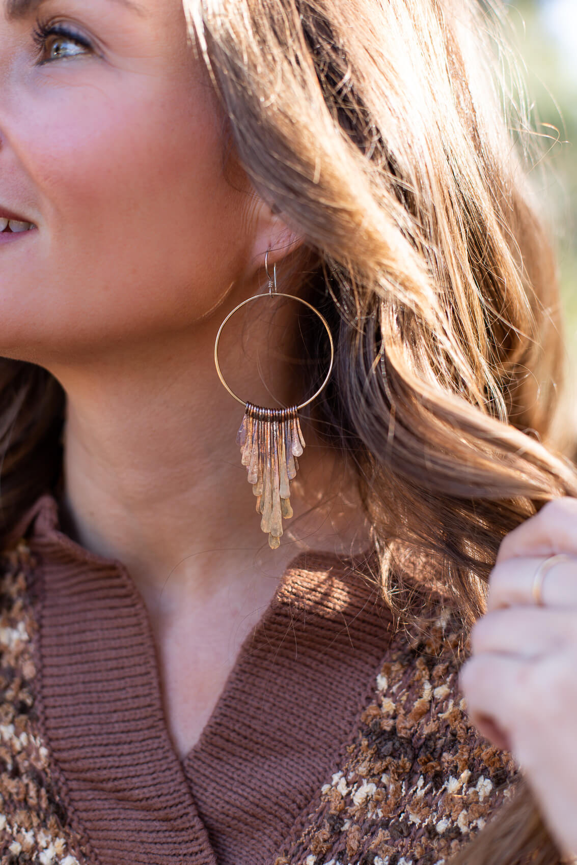 Large Fringe Earrings - Kariella