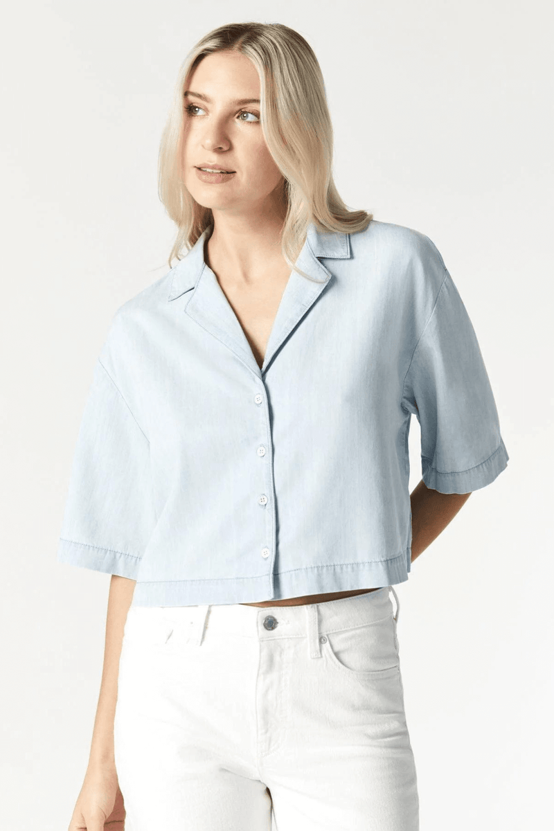 Mavi Berry Chambray Buttondown Light Denim