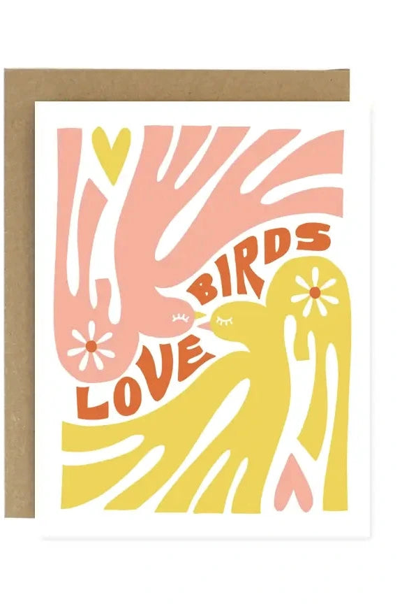 Worthwhile Paper love birds card