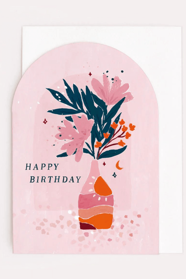 Sister Paper Co. Vase Birthday Card