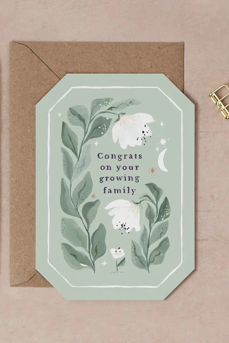 Sister Paper Co. growing family new baby card