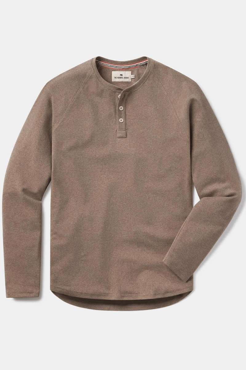 The Normal Brand Puremeso Everyday Henley Taupe