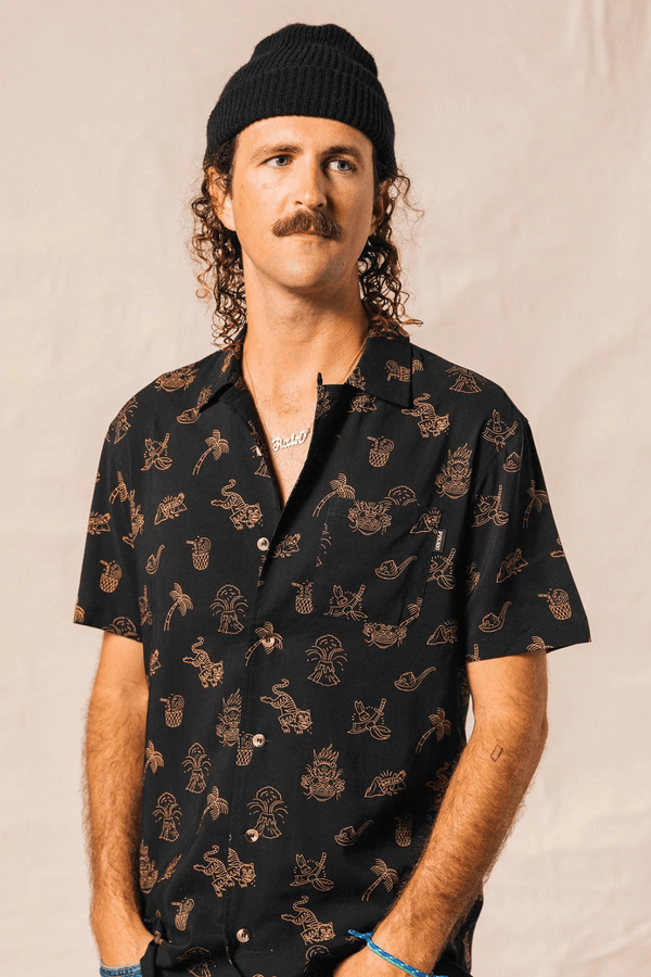 Pyknic Printed Button Up