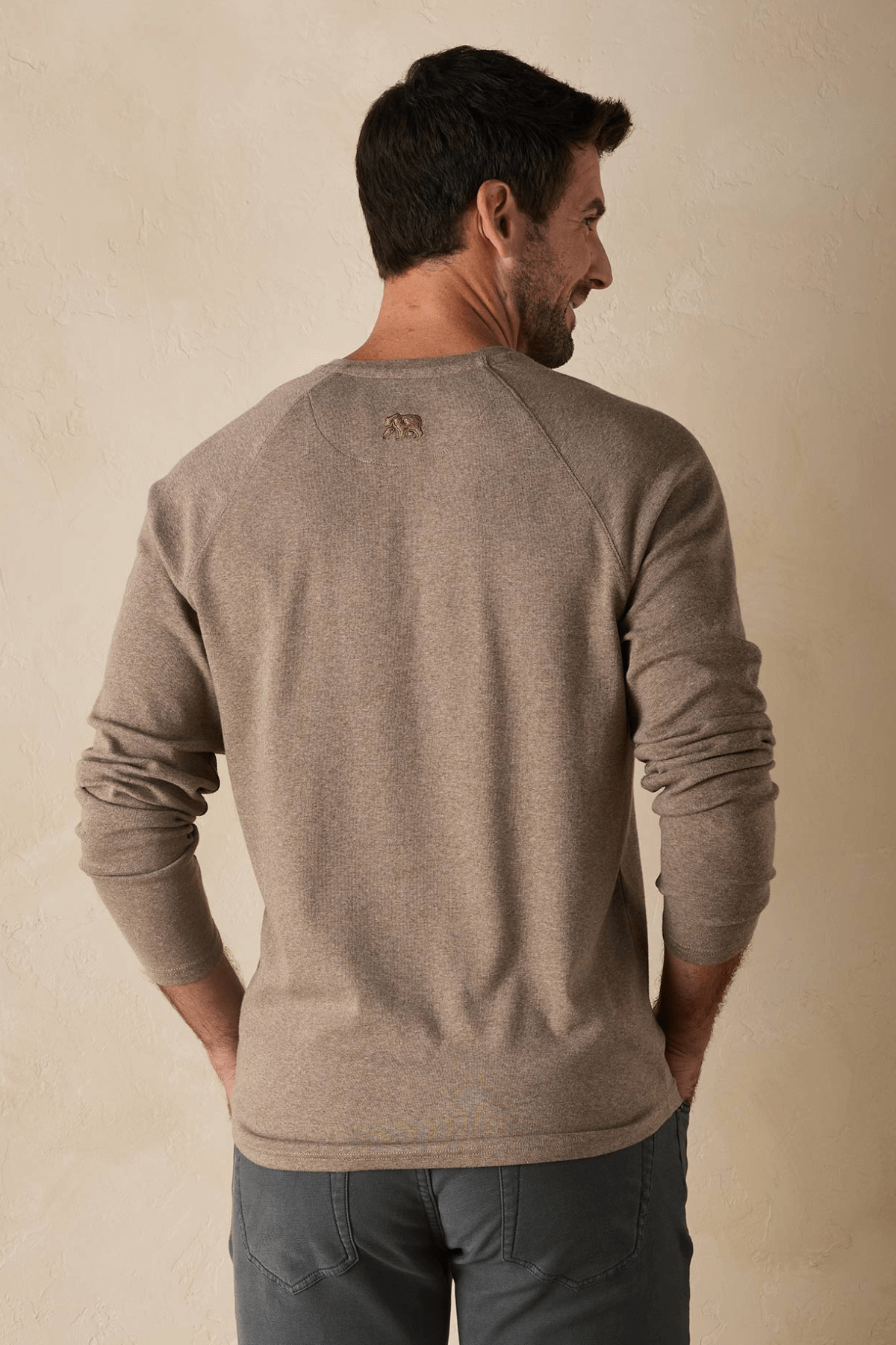 The Normal Brand Puremeso Everyday Henley Taupe