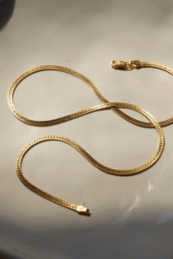 Token Jewelry Luxe Herringbone Chain Gold Filled