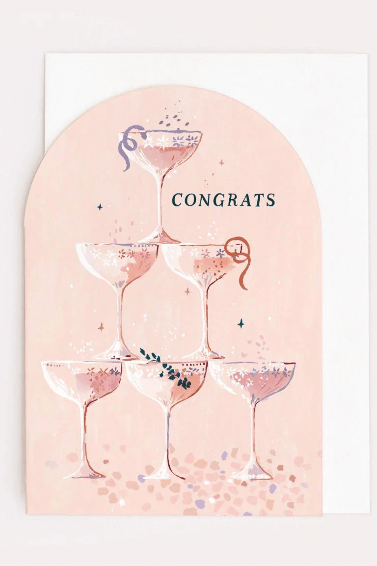 Sister Paper Co. Champagne Congratulations Card