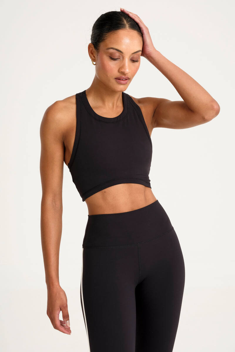 ALLFENIX Cloudcore High Neck Longline Sports bra in black